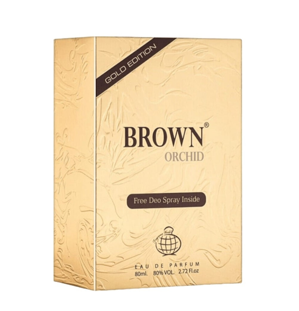 Brown Orchid Gold Edition 80ml Fragranceworld - Perfume For Men And Women