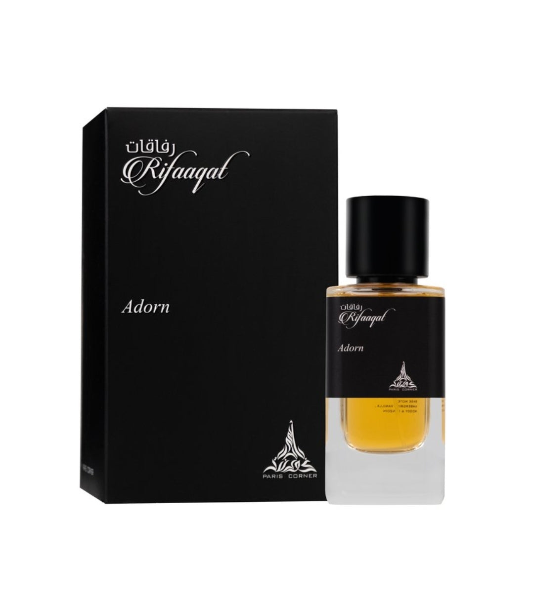 Rifaaqat Adorn Paris Corner 85ml -A Charming Unisex Scent