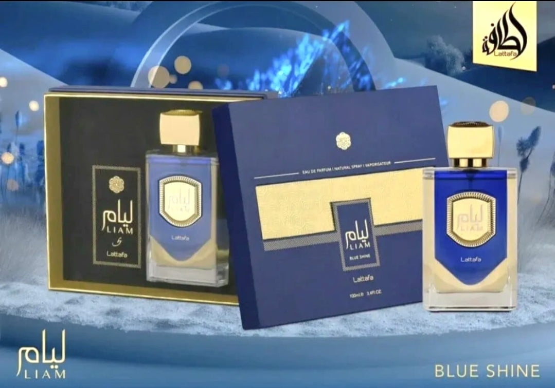 Liam Blue Shine 100ml Lattafa - Long_lasting Perfume For Men