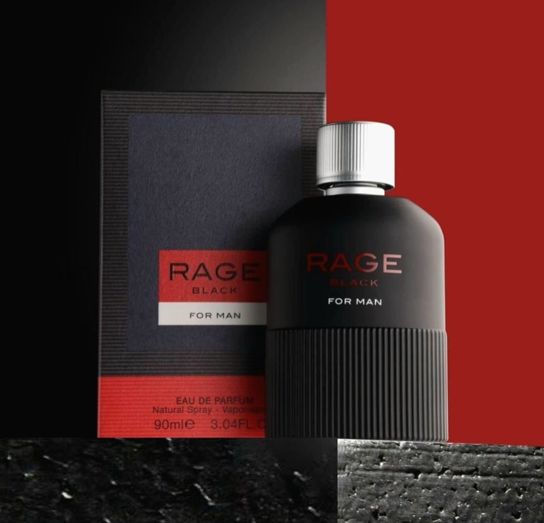 Rage Black 90ml Fragranceworld - Perfume For Men